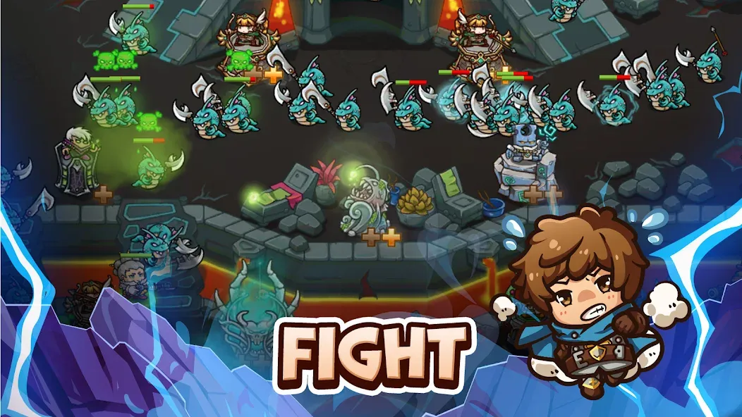 Crazy Defense Heroes - TD Game (Крейзи Дефенс Хероес)  [МОД Много монет] Screenshot 3