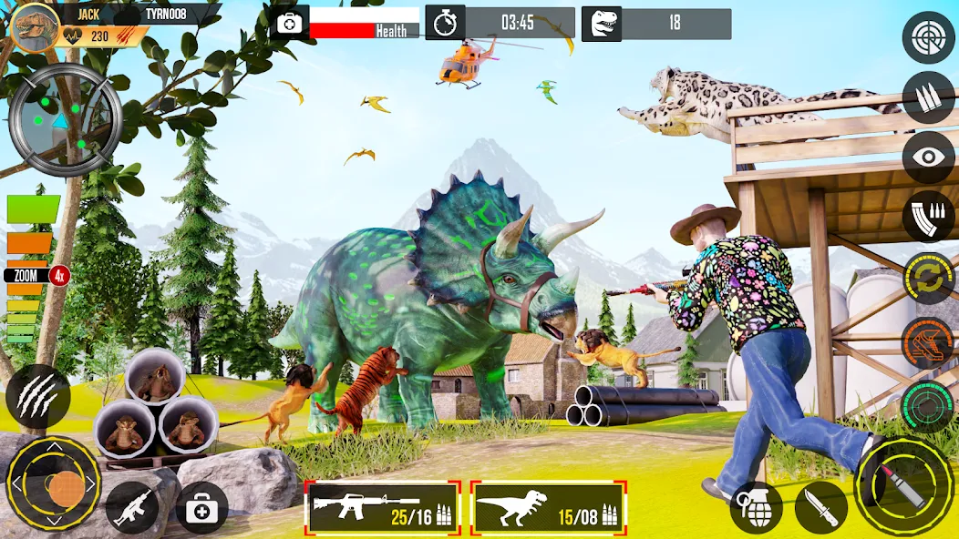 Real Dino Hunting Gun Games (Риал Дино Хантинг Ган Геймс)  [МОД Unlimited Money] Screenshot 4