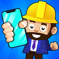 Взломанная Idle Smartphone Tycoon Factory (Смартфон Фабрика Айдл Тайкун)  [МОД Все открыто] - последняя версия apk на Андроид