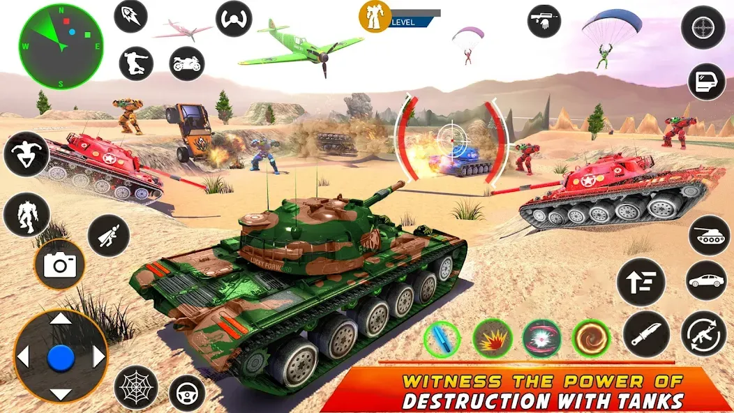 Army Bus Robot Car Game 3d  [МОД Много монет] Screenshot 3