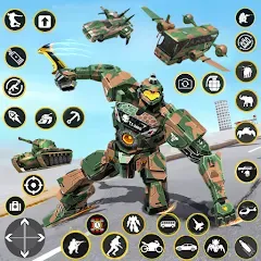 Взломанная Army Bus Robot Car Game 3d  [МОД Много монет] - полная версия apk на Андроид