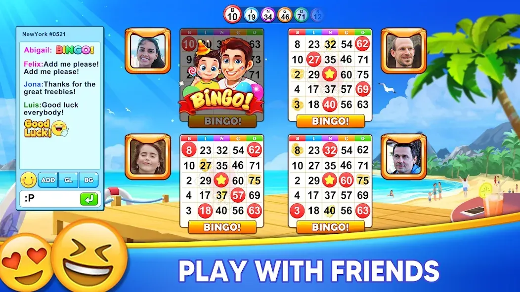 Bingo Holiday: Live Bingo Game  [МОД Много монет] Screenshot 5