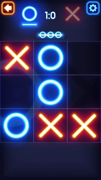 Tic Tac Toe Glow: 2 Players  [МОД Unlimited Money] Screenshot 5