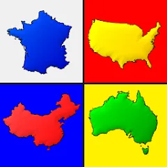 Взлом Maps of All Countries Geo-Quiz  [МОД Много монет] - последняя версия apk на Андроид