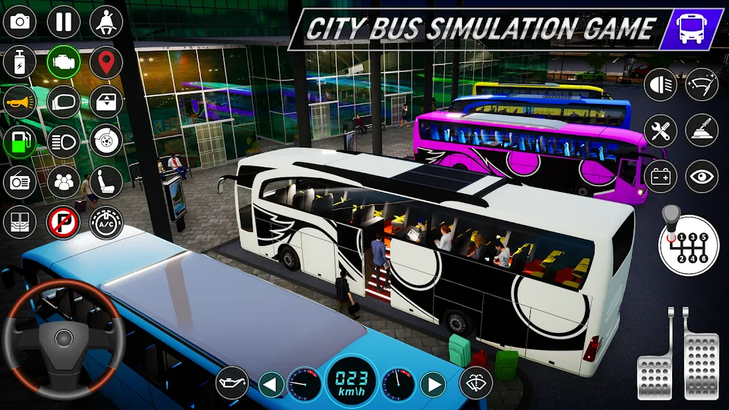 City Bus Simulator: Bus Games (Риал Сити Бас Симулятор Геймс)  [МОД Меню] Screenshot 4