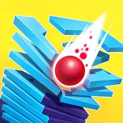 Скачать взломанную Stack Ball - Crash Platforms (Стэк Болл)  [МОД Unlimited Money] - стабильная версия apk на Андроид