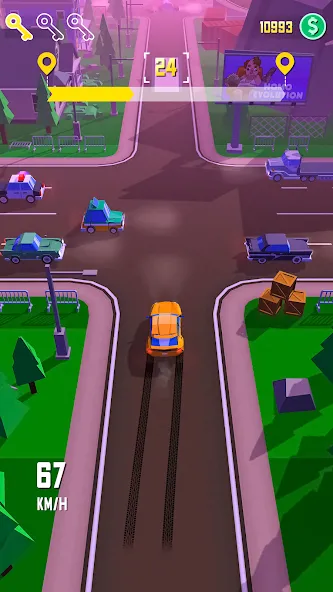 Taxi Run: Traffic Driver (Такси Ран)  [МОД Много монет] Screenshot 1