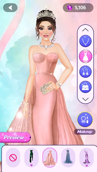 Dress Up Fashion: Makeup Games  [МОД Mega Pack] Screenshot 5