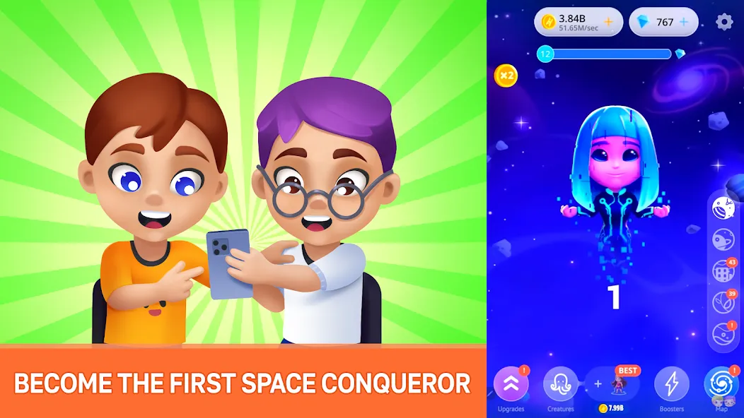Human Evolution Clicker  [МОД Бесконечные монеты] Screenshot 2