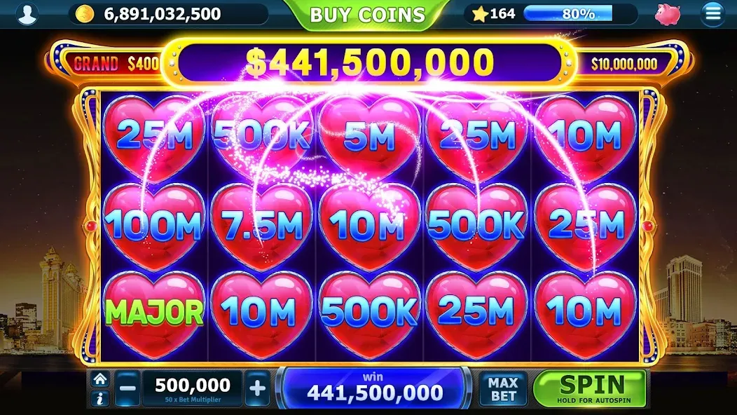 Slots of Vegas (Слоты Вегаса)  [МОД Много денег] Screenshot 2