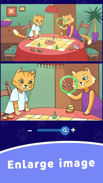 Find Differences: Cute Cats  [МОД Mega Pack] Screenshot 4