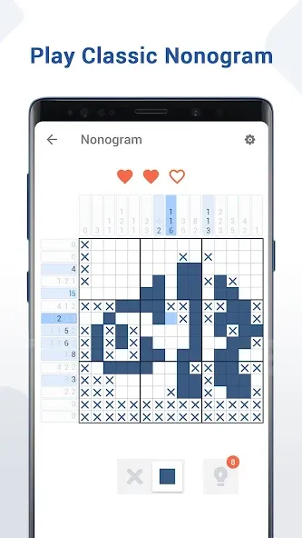 Nonogram - Fun Logic Puzzle (Нонограмма)  [МОД Бесконечные монеты] Screenshot 1