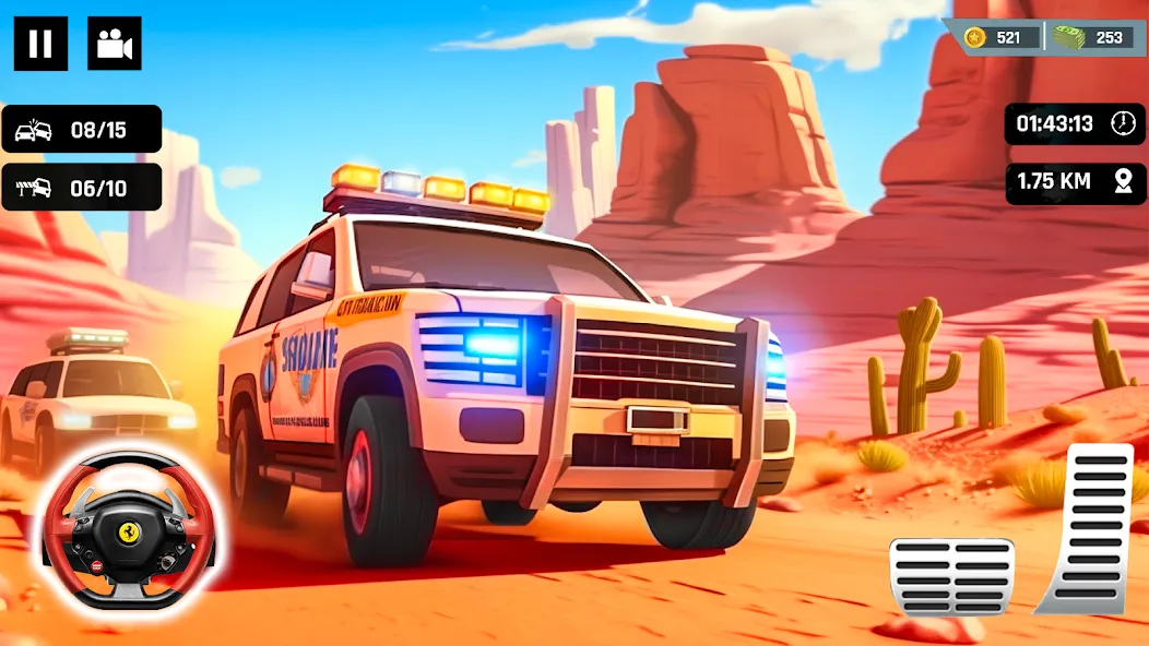 Police Car Kids Driving Game (Кидс Полис Геймс)  [МОД Menu] Screenshot 2