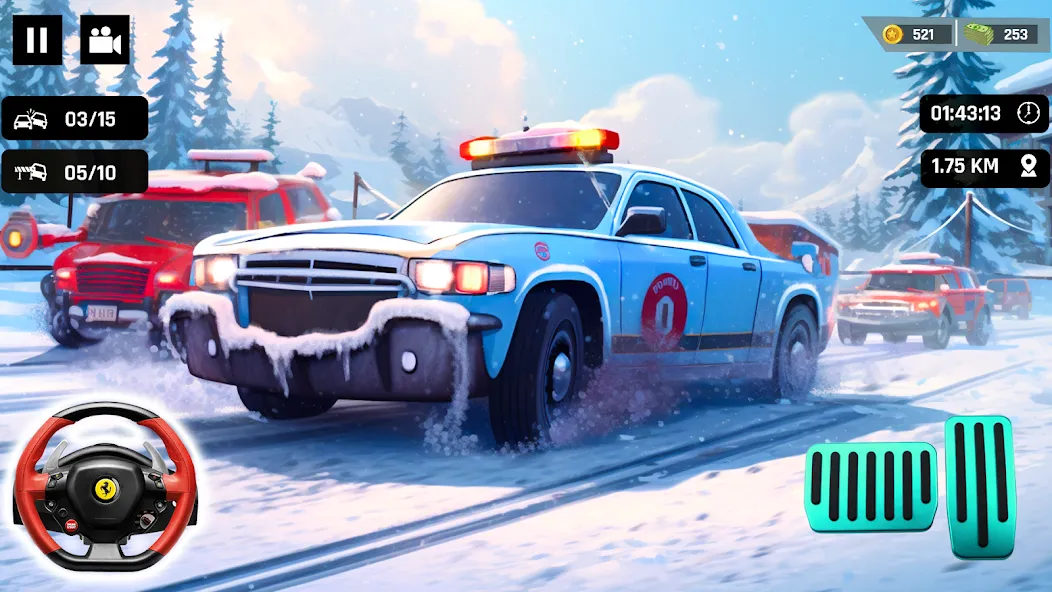 Police Car Kids Driving Game (Кидс Полис Геймс)  [МОД Menu] Screenshot 3