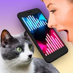 Скачать взломанную Cat Translator Pet Talk Meow  [МОД Много монет] - стабильная версия apk на Андроид