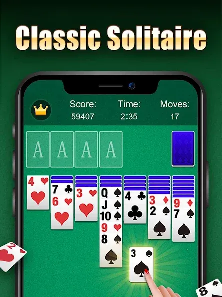 Solitaire  [МОД Бесконечные монеты] Screenshot 5