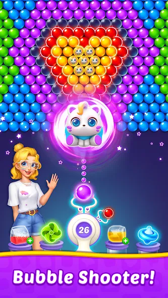 Bubble Shooter Home  [МОД Бесконечные деньги] Screenshot 1