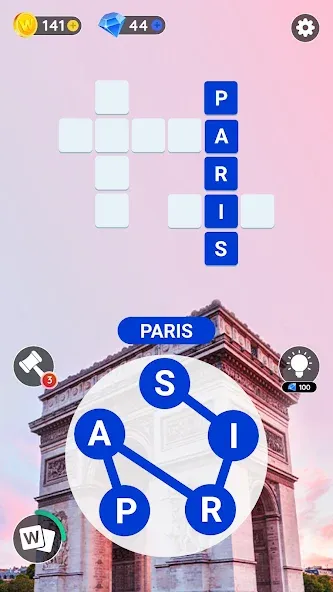 Word City: Connect Word Game (Ворд Сити)  [МОД Много денег] Screenshot 2