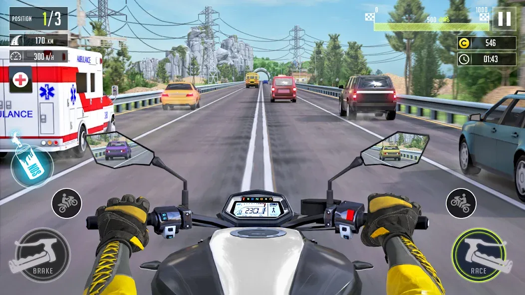 3d Bike Racing Bike Race Games  [МОД Много денег] Screenshot 1