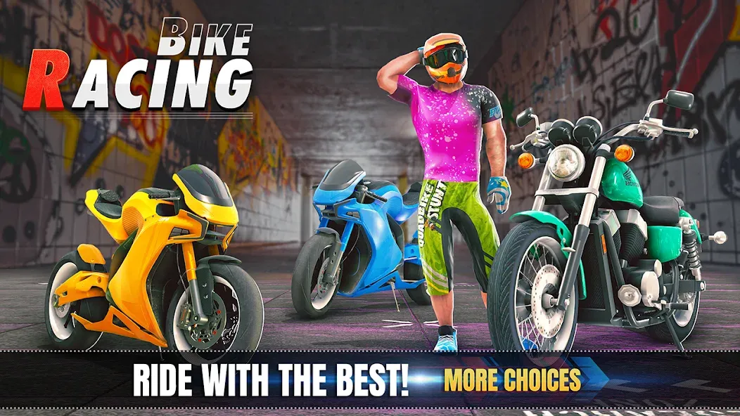 3d Bike Racing Bike Race Games  [МОД Много денег] Screenshot 5