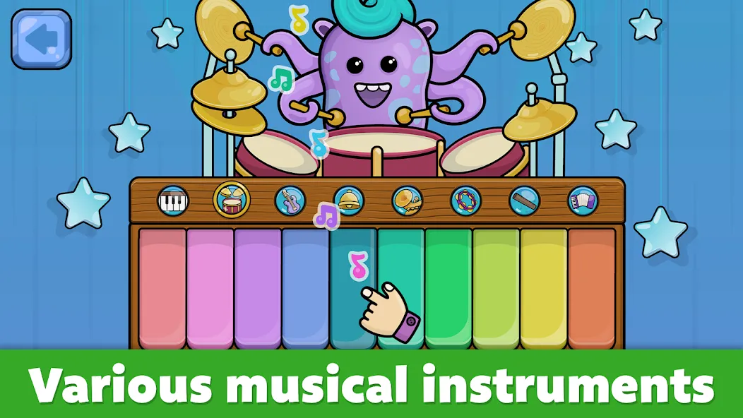 Baby Piano: Kids Music Games  [МОД Menu] Screenshot 2