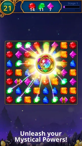 Jewels Magic: Mystery Match3 (Джуэлс Мэджик)  [МОД Unlimited Money] Screenshot 2