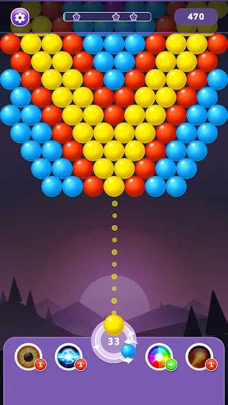 Bubble Shooter Rainbow  [МОД Unlimited Money] Screenshot 2