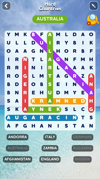 Word Search - Word Puzzle Game  [МОД Mega Pack] Screenshot 2