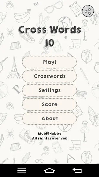 CrossWords 10 (Кроссворды 10)  [МОД Бесконечные монеты] Screenshot 1