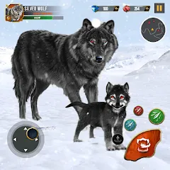 Взлом Wild Wolf Simulator Wolf Games  [МОД Unlocked] - полная версия apk на Андроид