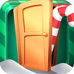 Взлом Open 100 Doors - Christmas!  [МОД Все открыто] - стабильная версия apk на Андроид