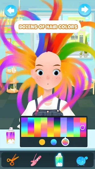 Hair salon games : Hairdresser  [МОД Много денег] Screenshot 1