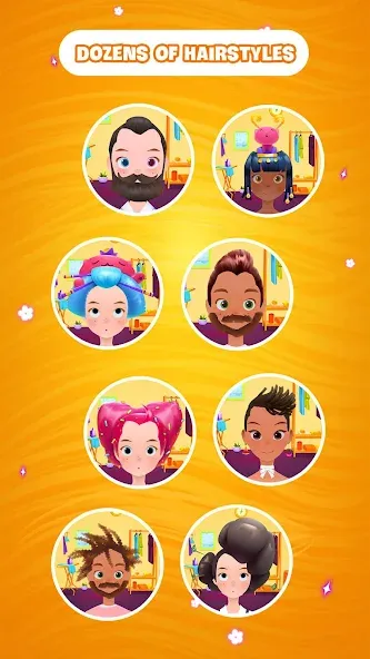 Hair salon games : Hairdresser  [МОД Много денег] Screenshot 4