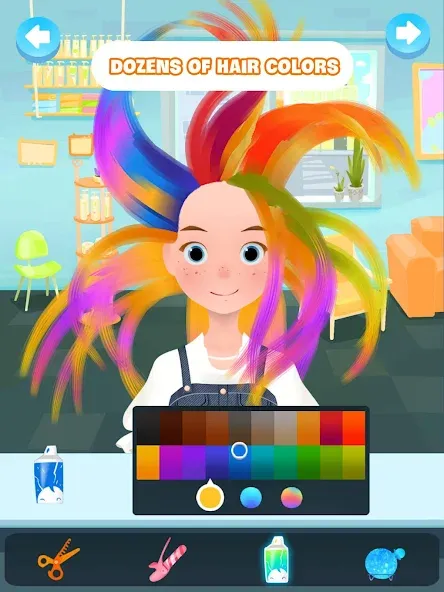 Hair salon games : Hairdresser  [МОД Много денег] Screenshot 5