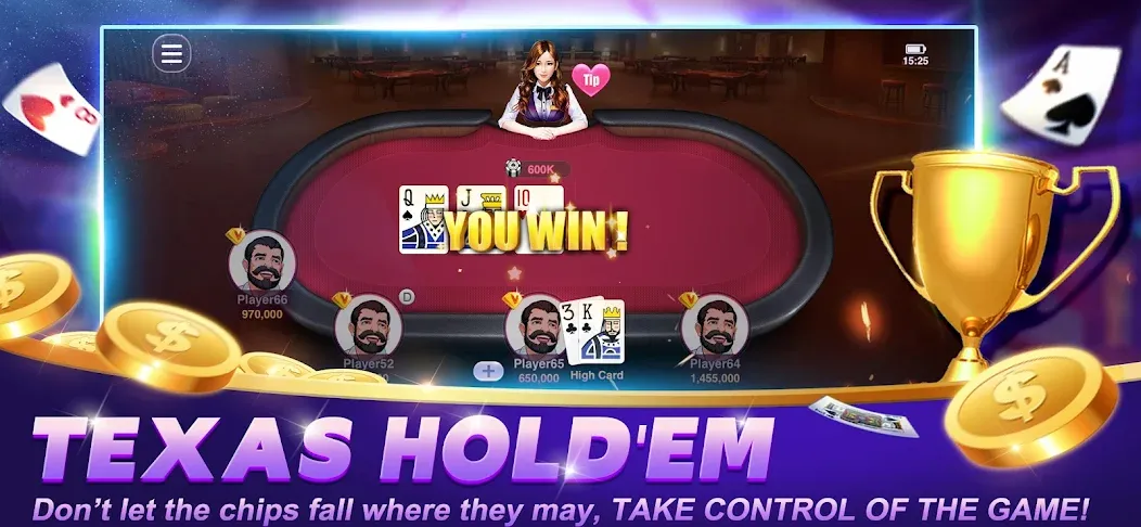 Happy Poker Slots (Хэппи Покер Слоты)  [МОД Бесконечные монеты] Screenshot 4