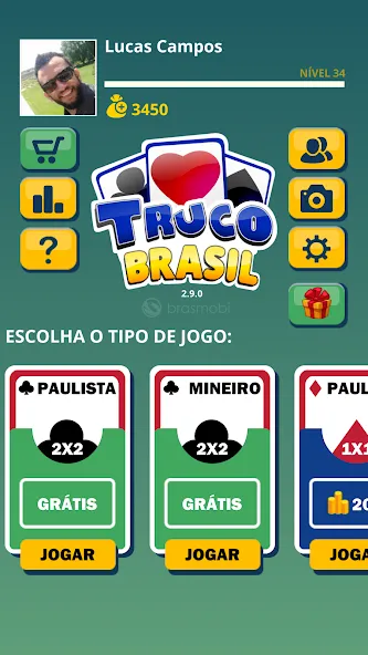 Truco Brasil - Truco online (Труко Бразиль)  [МОД Menu] Screenshot 2