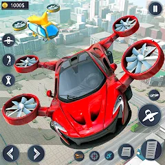 Взлом Flying Car Robot Game Car Game  [МОД Mega Pack] - полная версия apk на Андроид