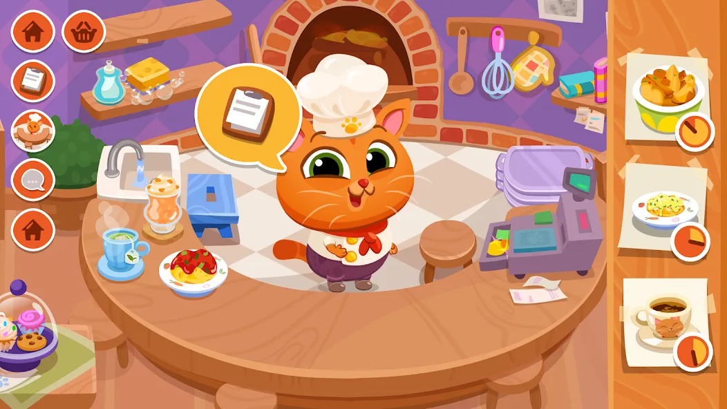 Bubbu Restaurant - My Cat Game (Буббу Ресторан)  [МОД Все открыто] Screenshot 1