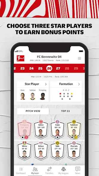 Bundesliga Fantasy Manager (Бундеслига Фэнтези Менеджер)  [МОД Все открыто] Screenshot 3