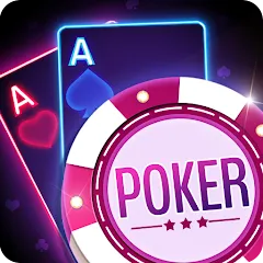 Скачать взломанную Poker Texas Holdem (Покер Техасский Холдем)  [МОД Много денег] - последняя версия apk на Андроид