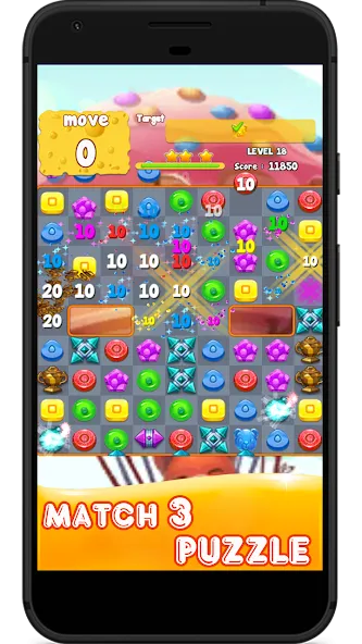 Candy 2024-Candy Match 3 Game (Кэнди 2023)  [МОД Unlimited Money] Screenshot 2