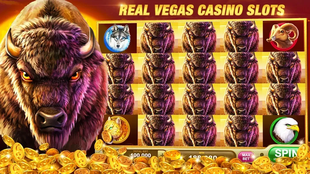 Slots Rush: Vegas Casino Slots (Слотс Раш)  [МОД Много монет] Screenshot 3