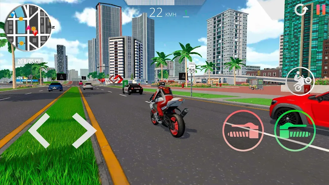 Motorcycle Real Simulator (Мотоцикл Реальный Симулятор)  [МОД Бесконечные монеты] Screenshot 4