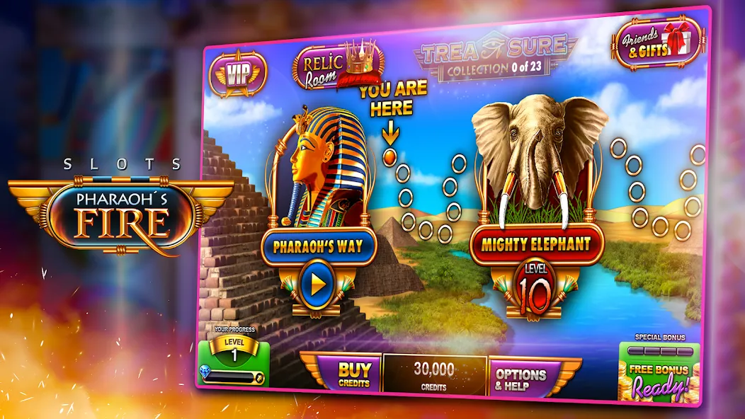 Slots - Pharaoh's Fire (Слоты)  [МОД Mega Pack] Screenshot 1