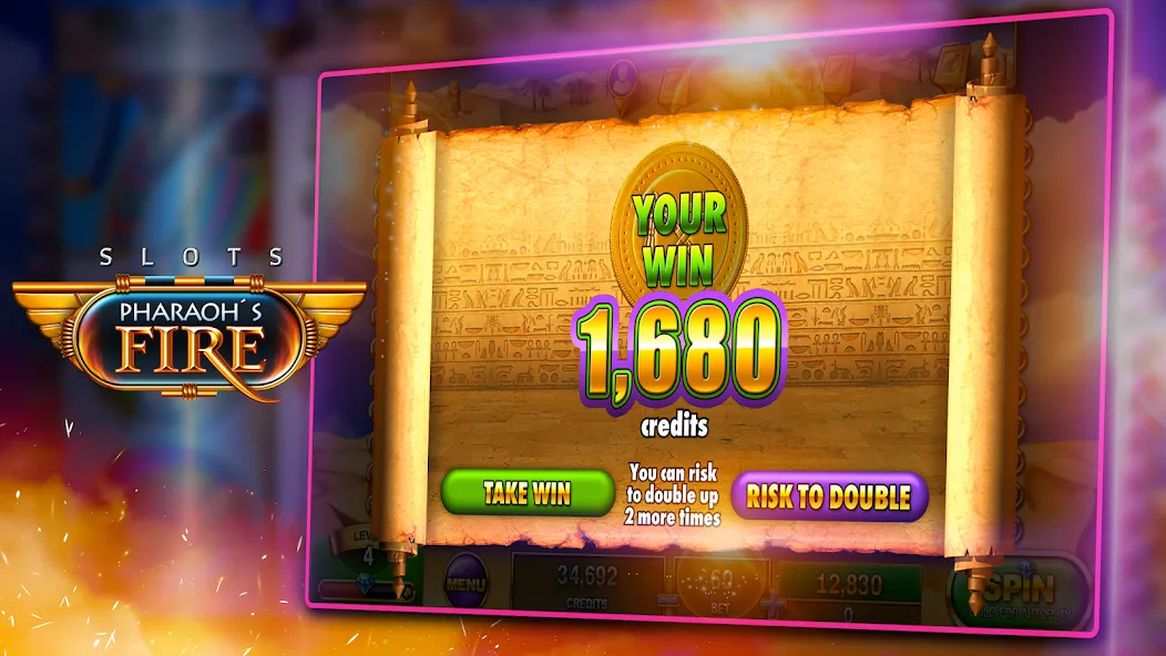 Slots - Pharaoh's Fire (Слоты)  [МОД Mega Pack] Screenshot 4