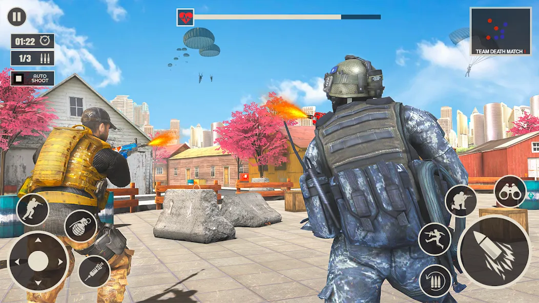 Offline War Shooting Games 3D  [МОД Много монет] Screenshot 4