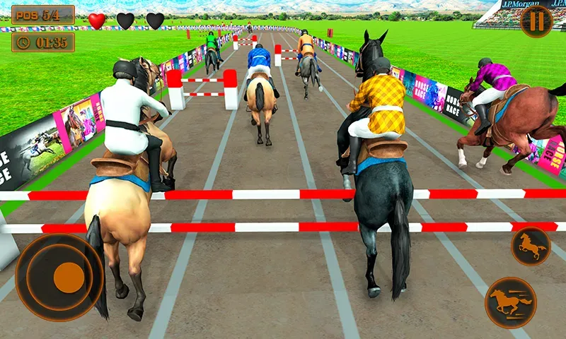 Mounted Horse Racing Games  [МОД Unlocked] Screenshot 1