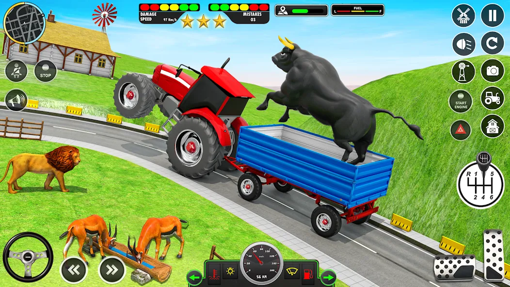 Animal Transport Truck Game 3D (Игра Грузовик для перевозки животных)  [МОД Menu] Screenshot 3