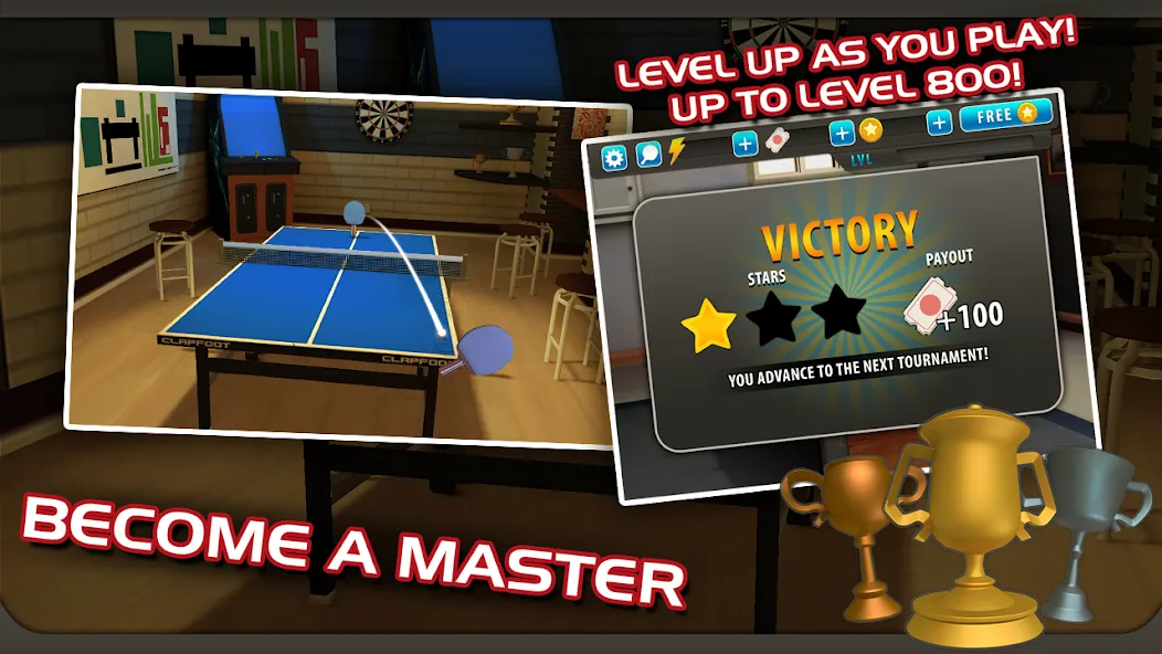 Ping Pong Masters (Пингпонг мастера)  [МОД Бесконечные деньги] Screenshot 3