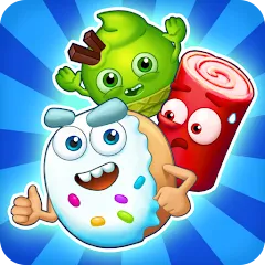 Скачать взломанную Sugar Heroes - match 3 game  [МОД Много монет] - последняя версия apk на Андроид